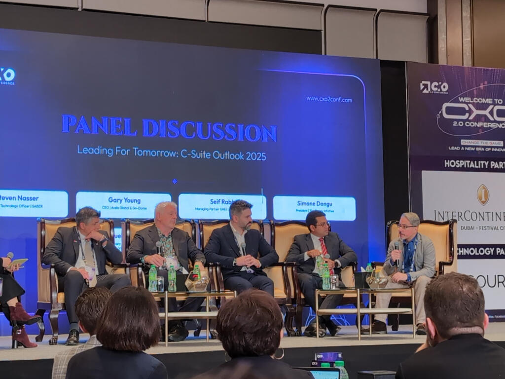 Simone Dongu as a panellist on Leading for Tomorrow at the CXO 2.0 Conference in Dubai, 2024 Simone Dongu as a panellist on Leading for Tomorrow at the CXO 2.0 Conference in Dubai, 2024